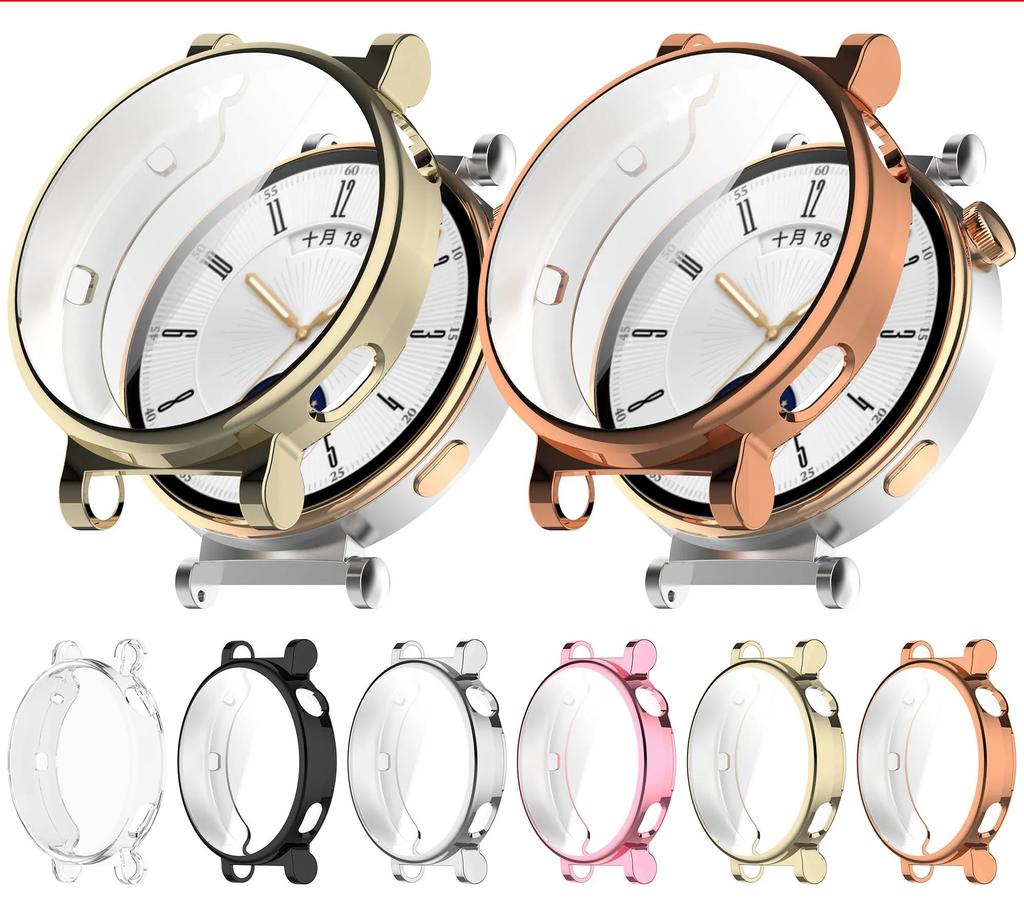 Full Protective Case Cover For Huawei Watch GT 4 46mm 41mm SmartWatch Screen Protector Cases Replacement Frame TPU Soft Shell
