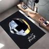 Ковер, Разделенный Серебряно-Золотой Шлем Группы Daft Punk, Звездное Небо, Минималистичный Постер, Декор Мужской Комнаты, Нескользящий Коврик