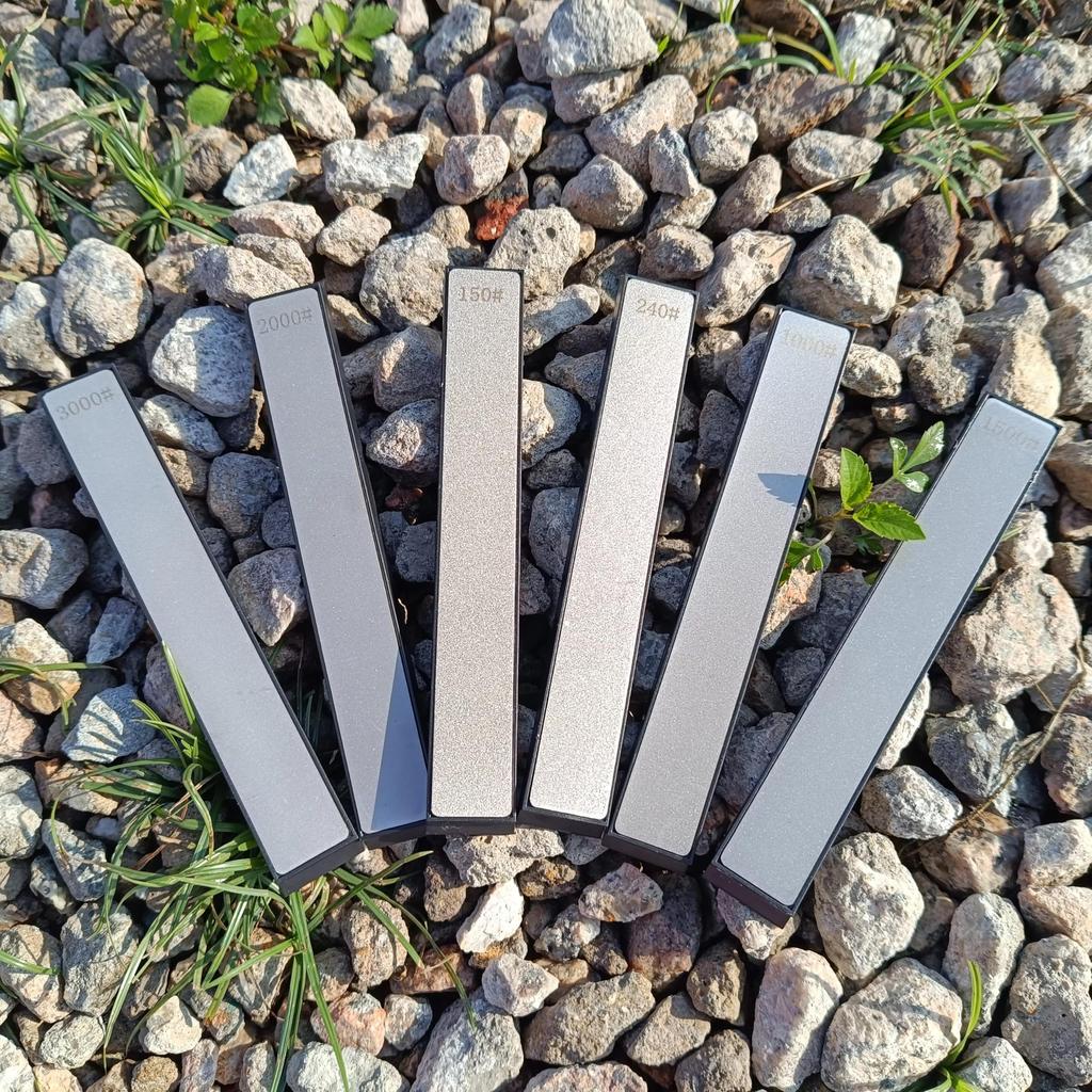 Zmart 10 Pieces Diamond Whetstone Stone Grinding Blade Multipurpose Outdoor Sharpener Fixed Angle Sharpener Correction Stone No. 80-3000