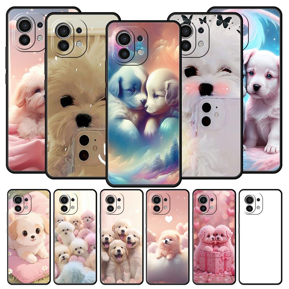 Cute Little Dog Phone Case Cover for Xiaomi Mi 17 15 14 13 12 11 Ultra 15T 14T 13T 12T 11T Pro Lite 5G Soft TPU Shell Fundas Bag