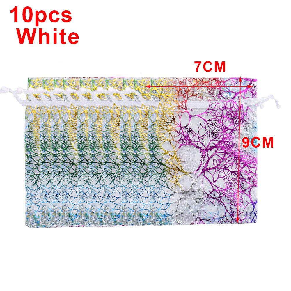 Packaging Pouches Wedding Favor Wrapping Supplies Hot Stamping Organza Bag Drawstring Candy Pouch