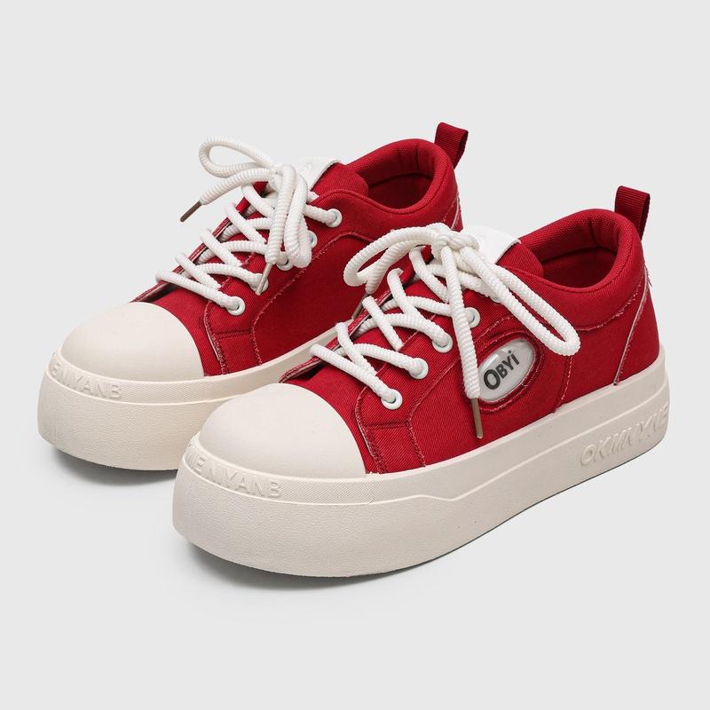 Men's thick-sole canvas casual shoes Four season new fashion soft-sole light breathable outdoor walking shoes comfort board shoe