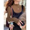 Ruffled Half-High Collar Knit Sweater for Women - Autumn/Winter 2025 Long Sleeve Top