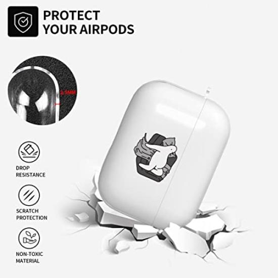Чехол для AirPods 4 Чехол для AirPods 4-го поколения Крышка Чехол для зарядки Полная защита Легкий Ударопрочный Клипса-брелок в комплекте Простой Стильный Милый