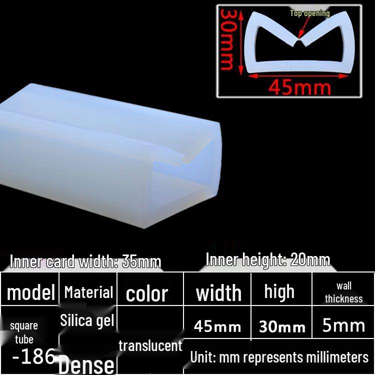 High-Temperature Resistant Silicone Square Tubing: Durable, Customizable, Aging-Resistant Rubber Sheath and Hollow Sealing Strip.