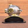 Diving Helmet Silver Diving Helmet Scuba Diving Helmet Diving Helmet with Wooden Base Deep Sea Scuba Diver Helmet Best Gift