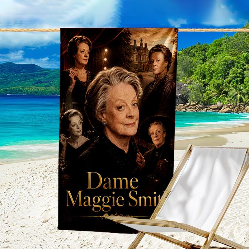 Dame Maggie Smith's Journey Quick-Dry Microfiber Beach Towel Super Soft & Absorbent for Bath, Beach, Travel Bath Time Accessory, Fan gifts