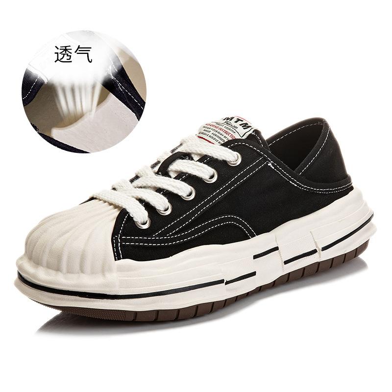 Ботинки Shell head с растворенным дном из парусины белые женские летние новые туфли 2025 года женские универсальные двухслойные туфли с плоским дном модные женские