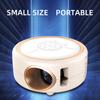 LCD Portable Projector 1080P High-Clear Projector with Manual Focus Remote Control Home Theater