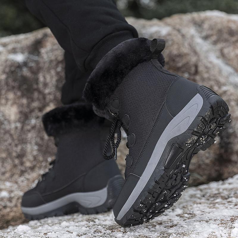 TUINANLE Женские зимние ботинки, водонепроницаемые теплые зимние ботильоны, плюс мужская теплая обувь, толстый плюш