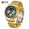 Men Watches Luxury Chronograph Date Waterproof Male Clock Steel Band Quartz Wristwatch