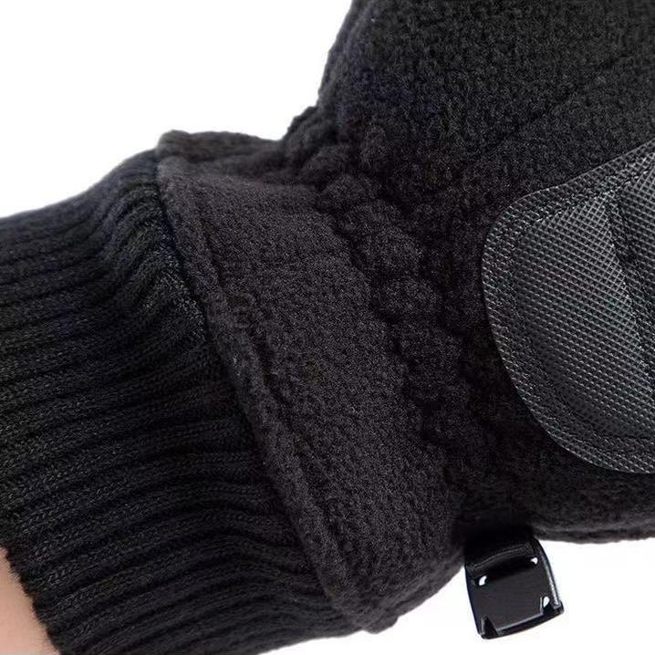 Зимние теплые перчатки, утолщенные ветро- и водонепроницаемые перчатки Shake Fleece, бархатные перчатки, перчатки для велоспорта на открытом воздухе