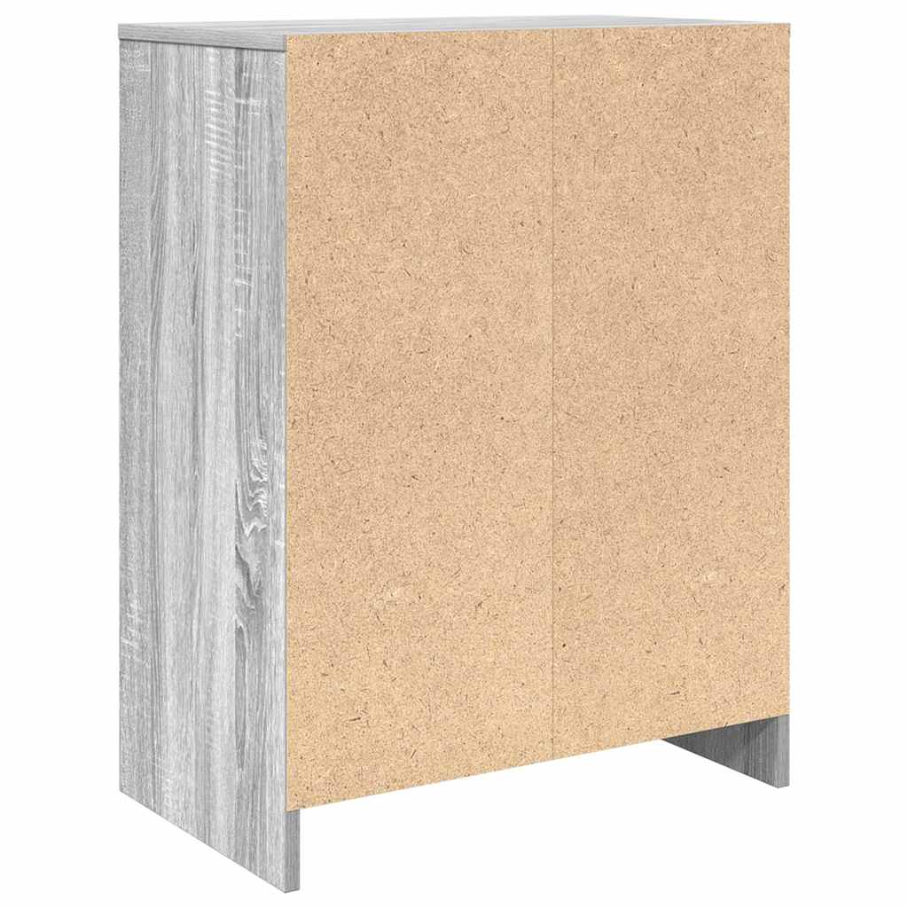 Shoe Cabinet Grey Sonoma 57 x 34 x 76 cm Engineered Wood
