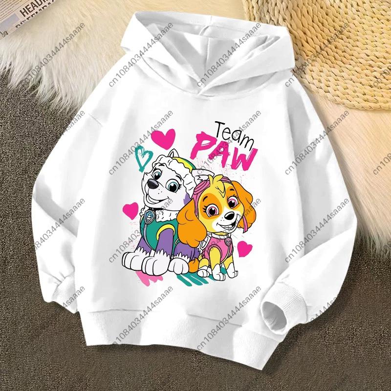 2026 Autumn Winter PAW Patrol on Patrol Casual Print Hoodie for Kids Toddler Boys Girls Casual Pullover Sweatshirt Soft Cozy Top