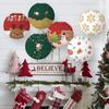 2023 Christmas Lanterns Cartoon Nutcracker Round Paper Lantern Merry Christmas Santa Claus Elk Hanging Pendents Xmas Ornaments