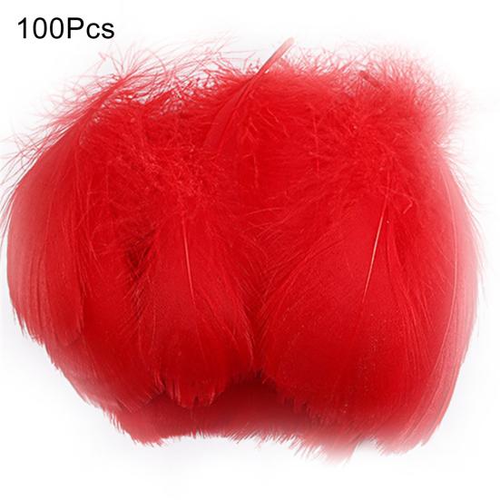 100Pcs Interesting Feathers Environmentally Friendly Improve Hands-on Ability Natural Plumes