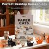 50 шт. DIY Оригами Бумага Кошки Собаки Набор Сложите Своего Собственного Животного Поделка Веселье Ручная Работа Искусство Поделка Складная Бумага Милый 3D Настольный Декор Игрушка