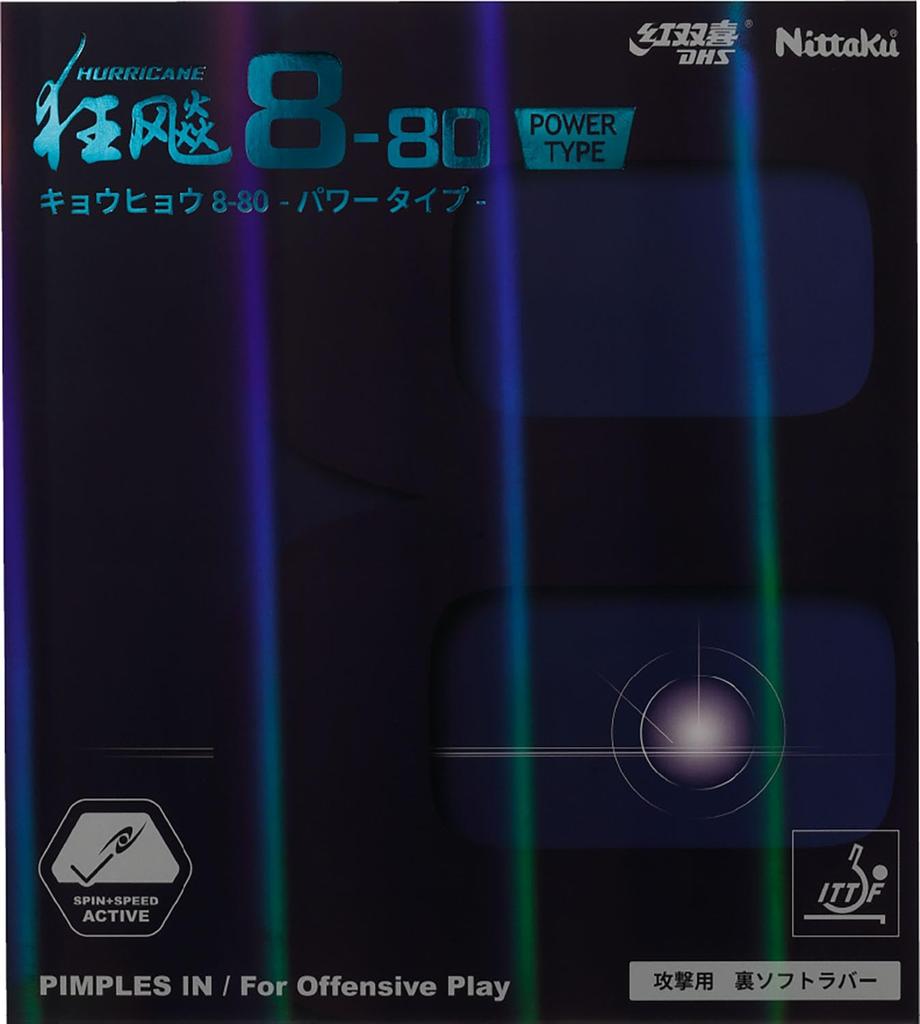 Накладка для настольного тенниса Nittaku Kyohyo Power Черная Очень толстая 8-80 NR-8789