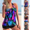 2024 Summer New Fashion Print Swimwear Women's High Waist Sexy Swimwear Women's Two Piece Swimwear Tankini Swimwear Beachwear