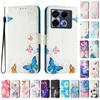 The Butterfly Family Luxury Painted Leather Case Wallet Book Style Cover for Infinix Smart 4,Hot 9 Play,Hot 10 Play,Smart 6,X680,HOT 8,X650,HOT 40...