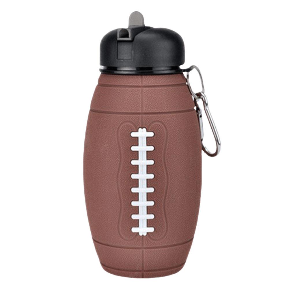 550 мл складная бутылка для воды портативная чашка для воды герметичная спортивная детская кувшин для воды с карабином для баскетбола тенниса