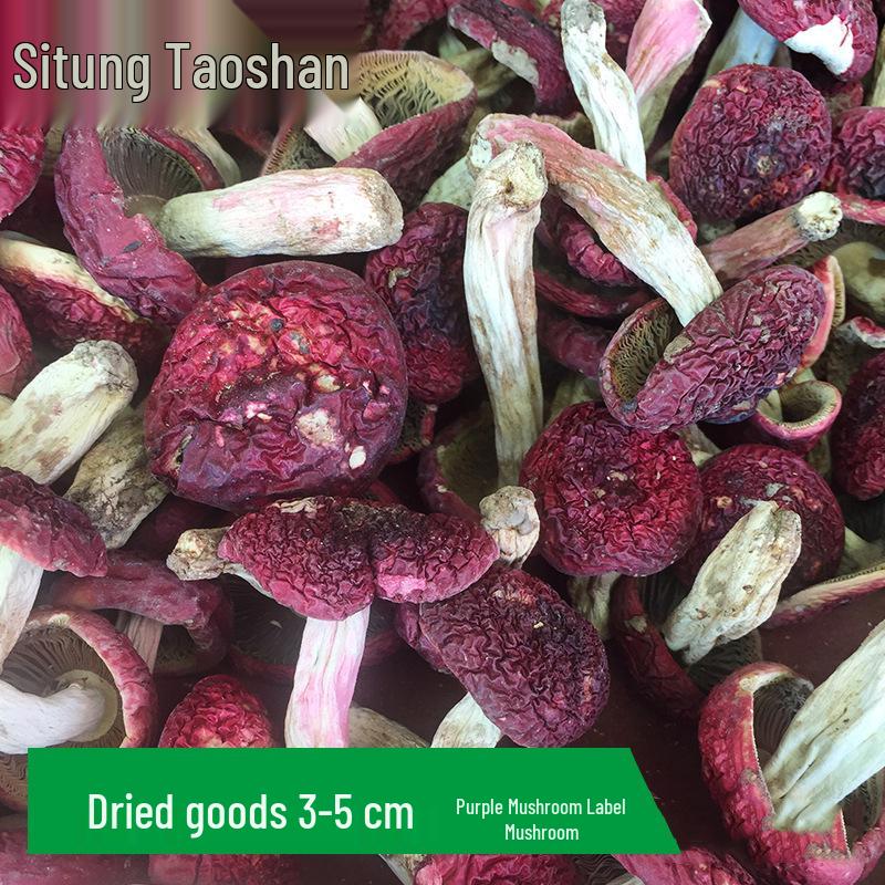 Wild Yunnan Red & Purple Surface Mushrooms - Dried Ideal for Postpartum Soup