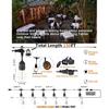 Achin Outdoor String Lights 150 Feet LED Waterproof Patio Lights with 50 Shatterproof Dimmable Warm Edison Bulbs String Lights for Outdoor Gazebo
