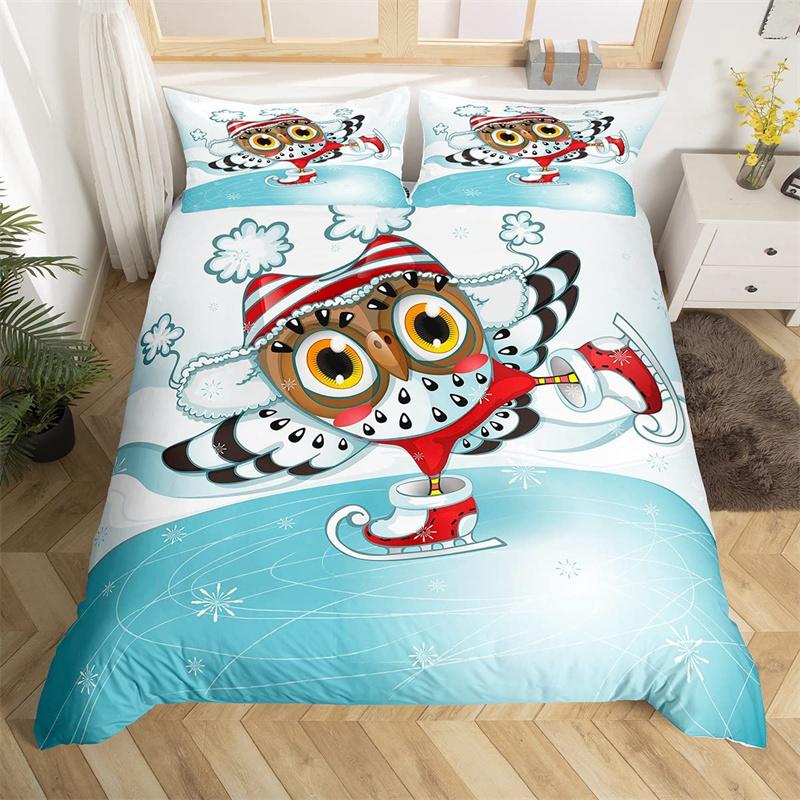 Cartoon Animal Duvet Cover Twin King Cute Cat Bedding Set Microfiber Paw Butterfly Floral Comforter Cover For Kids Girl Bedroom