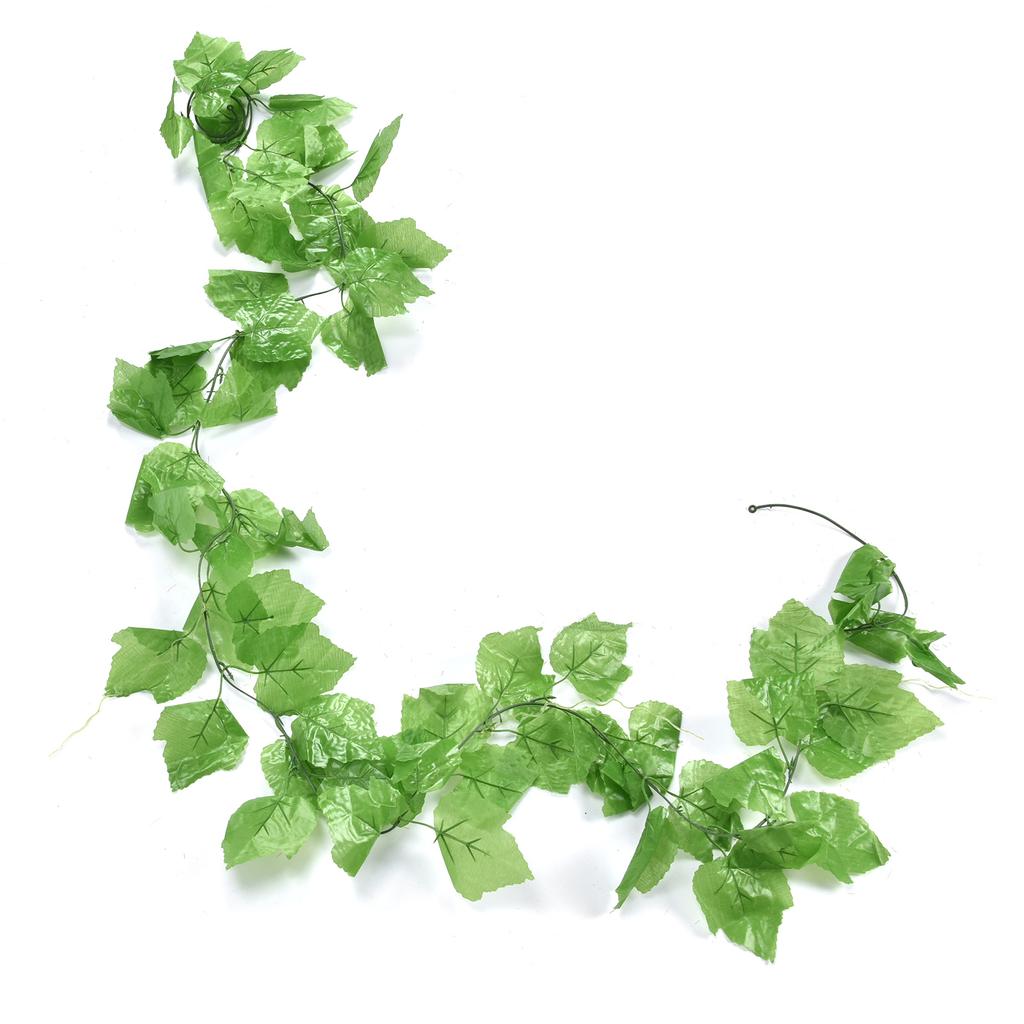 2 шт. имитация виноградных листьев ротанга зеленое растение потолочное украшение лоза подвесное украшение для воздуха