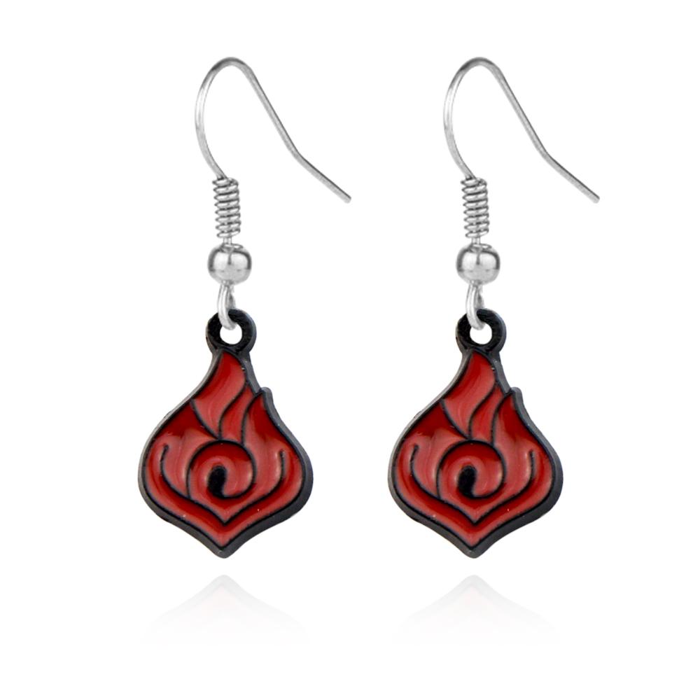 Модная игра Genshin Impact The Dottore Doctor Ear Clip Blue Drop Earrings для женщин и мужчин Earclip Jewelry