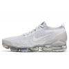 Nike Womens Air VaporMax Flyknit 3 'Pure Platinum' (women's sizes) White / White-Pure Platinum-Metallic Silver Running Shoes AJ6910 100