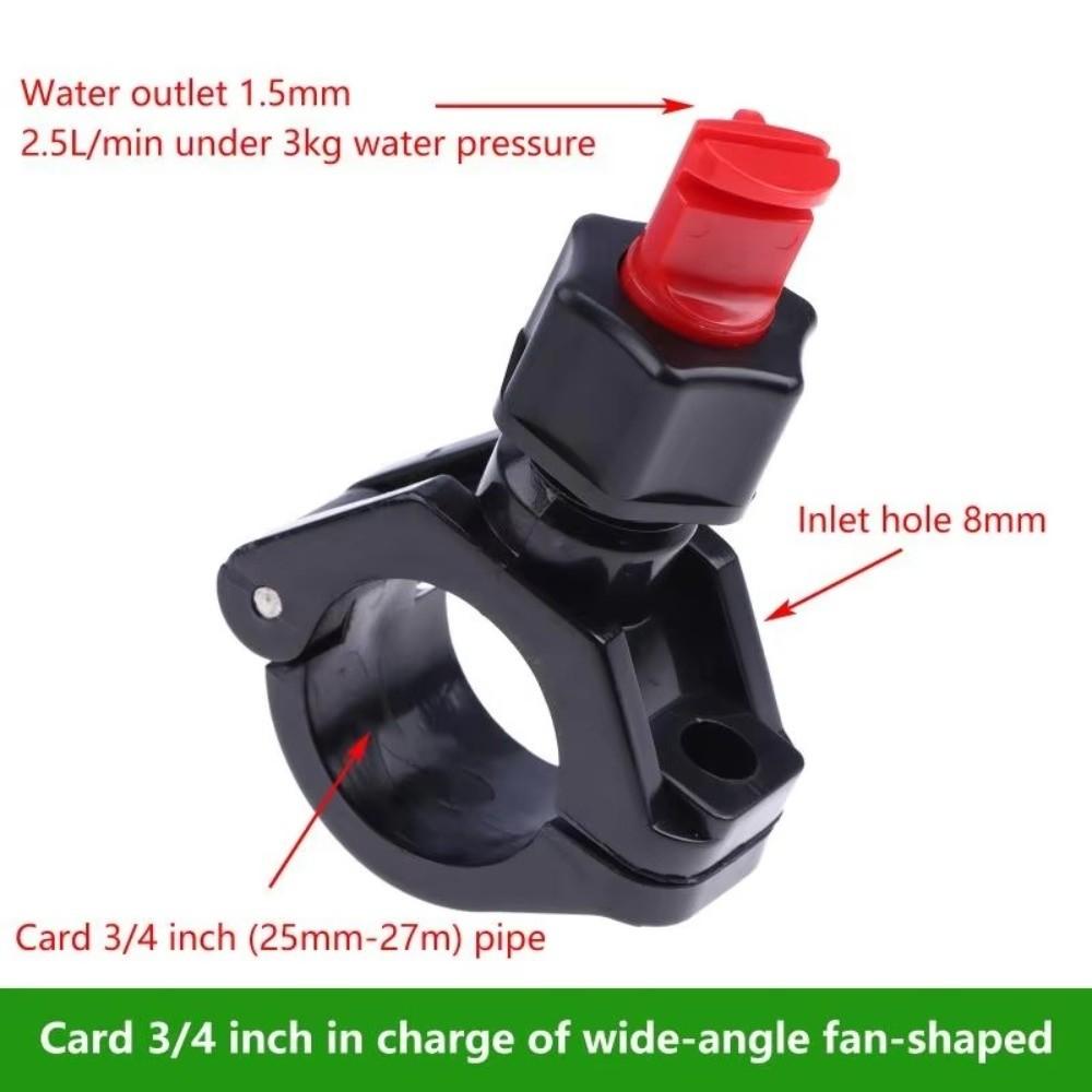 Plastic Flat Fan Nozzle Wide Angle Quick Release Nozzle New Nozzle Clamp Washing