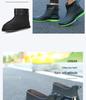 Men's British Style Short Rain Boots - Waterproof, Non-slip Rubber Shoes for Kitchen & Casual Wear