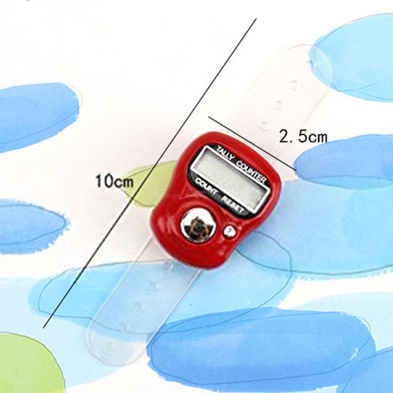 Мини-счетчик пальцев с ЖК-дисплеем и электрическим цифровым дисплеем со световым счетчиком, маркером стежков, шитьем, вязанием, плетением, молитвой Будды, футболом