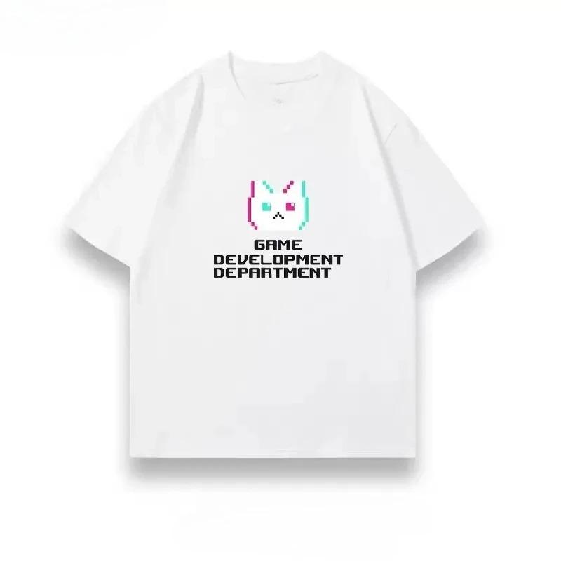 2026 Blue Archive Azure Feather Momoi Same Style Short Sleeve T-Shirt, Cosplay Game Costume Unisex Comfortable Women and Men T-shirts Casual Tee Tops