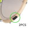 2 шт. Защита ободов бас-барабана Универсальная Прочная Защита обода бас-барабана Защита краев барабана Принадлежности Детали для деревянного бас-барабана