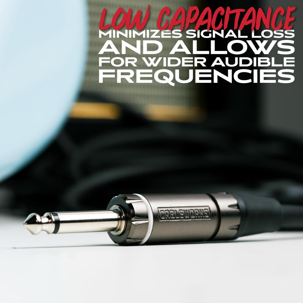 Cableworks by Gator Cases Cableworks Shielded Cable for Composer Series Guitar/Bass (30ft S/L) GCWC-INS-30RA []