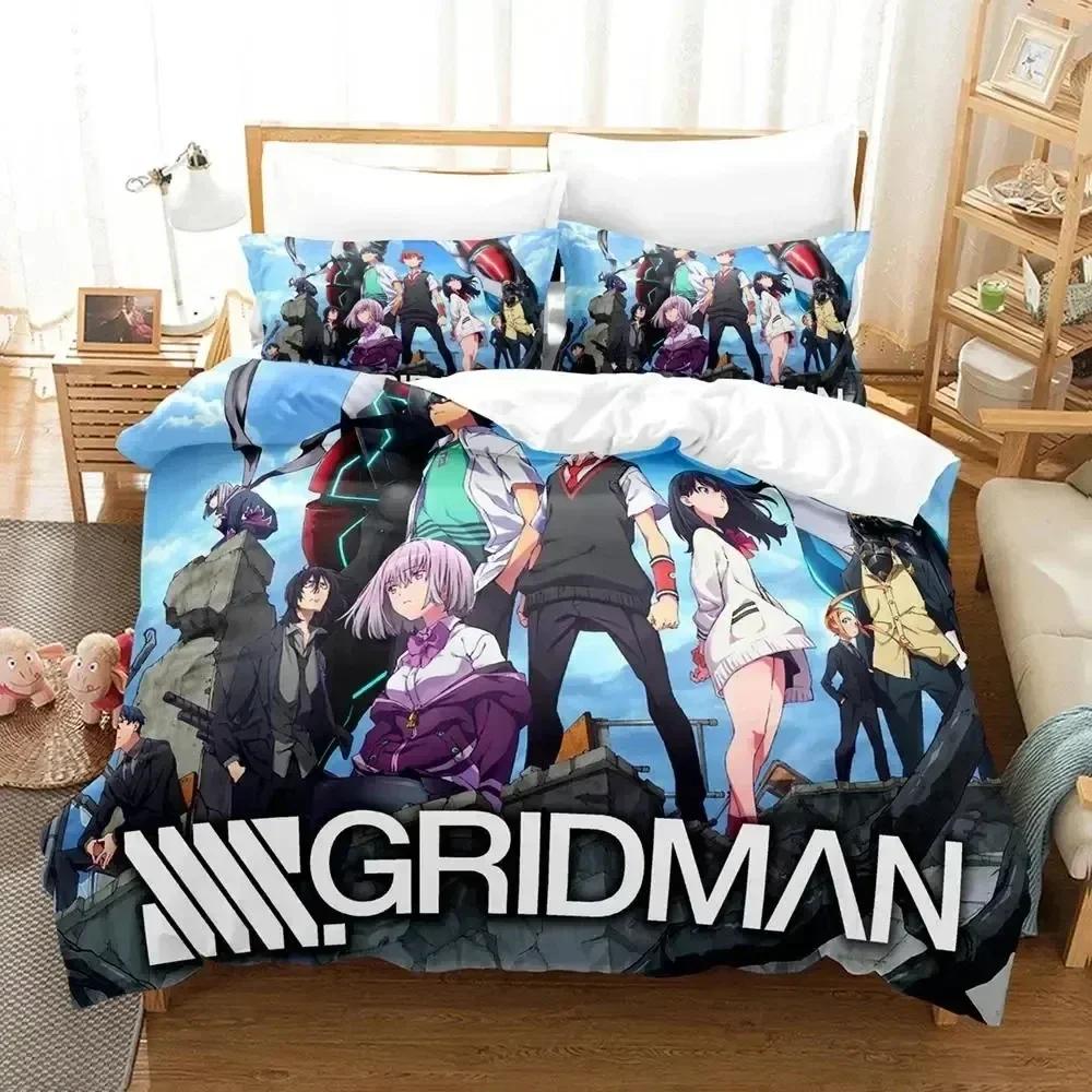 SSSS.GRIDMAN Bedding Set Boys Girls Twin Queen Size Duvet Cover Pillowcase Bed Kids Adult Fashion Home TextileCustomizable