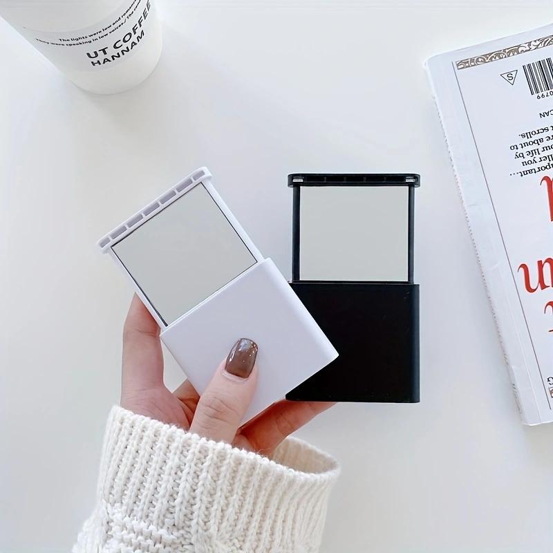 1 шт., креативное мини-ручное зеркало для макияжа, портативное зеркало, подставка для телефона