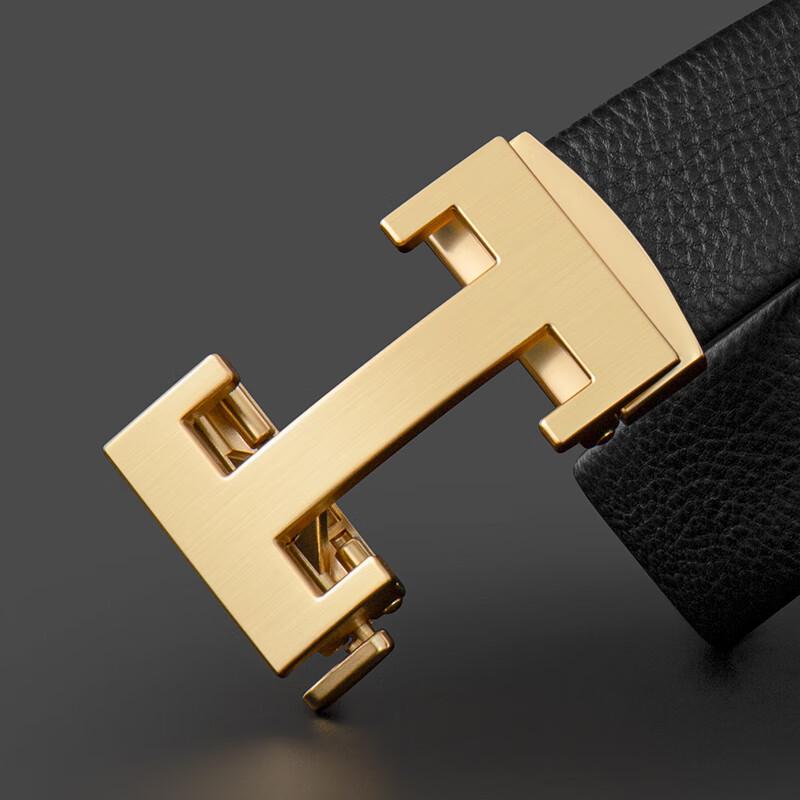 Мужской ремень COW из натуральной кожи с автоматической пряжкой