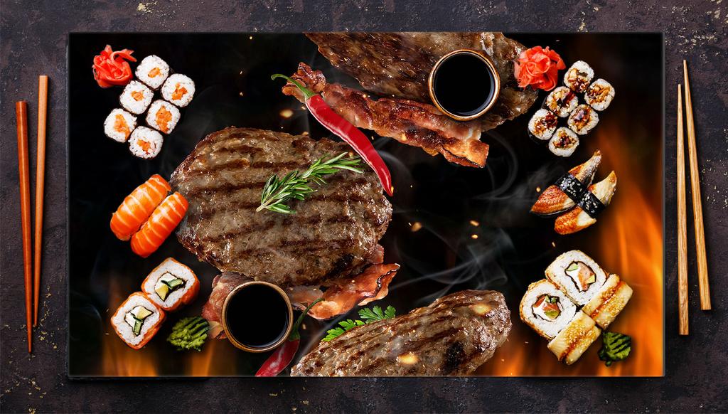 Szklana płyta ochronna na kuchenkę 90x52 Grill