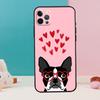 Чехол для телефона с изображением собаки Бостонский терьер для iPhone 13 11 12 14 15 16 Pro Max Mini XR XS X Plus Задняя крышка Fundas