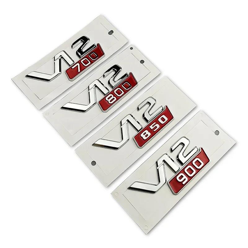 ABS Car Rear Trunk Badge Sticker Body Side Emblem for V12 700 800 850 900 W213 W210 W207 W205 CLK CLA GLC GLS ML