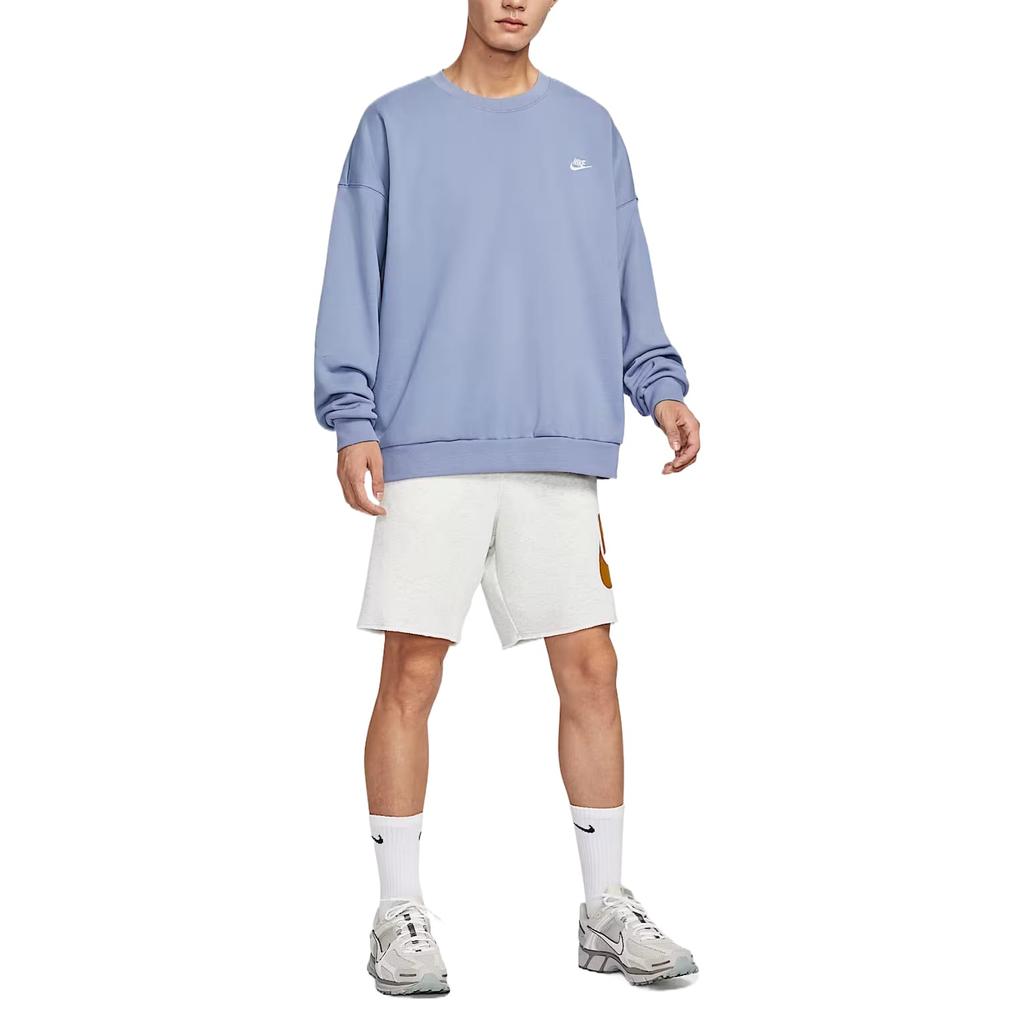 Nike Толстовки Мужские Индиго Круглый вырез Умеренная HJ1820-499