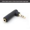 Gold Plated 3.5 Jack Right Angle Male Female To 3.5mm 3/4Pole Male Audio Connector Stereo Plug L Shape Jack Adapter 1pcs
