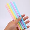 100Pcs Large Drinking Straws Mixed Colors For Pearl Bubble Milk Tea Smoothie