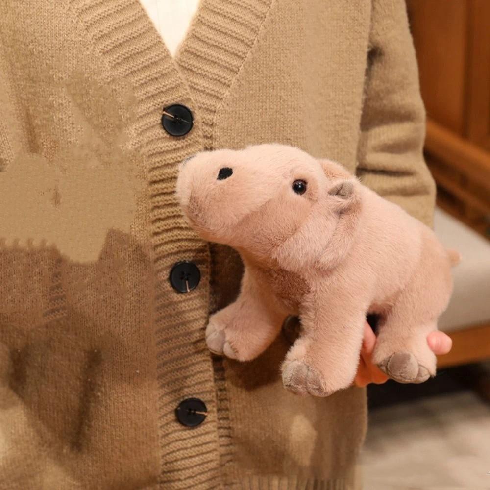 Forest Animal Hippopotamus Handmade Doll Cartoon Hippo Doll Plush Toy  Christmas Gift