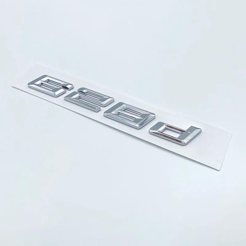 New Numbers Letters 620d 625d 628d 630d 635d 640d 645d 650d ABS Emblem for BMW 6 Series Car Trunk E63 E64 F06 F12 Logo Sticker