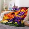 1PC Dragon Quest Custom Name Patterned Flannel Blanket Suitable For All Seasons For Home Decor Warmth And Comfort Gifts Holiday Present
