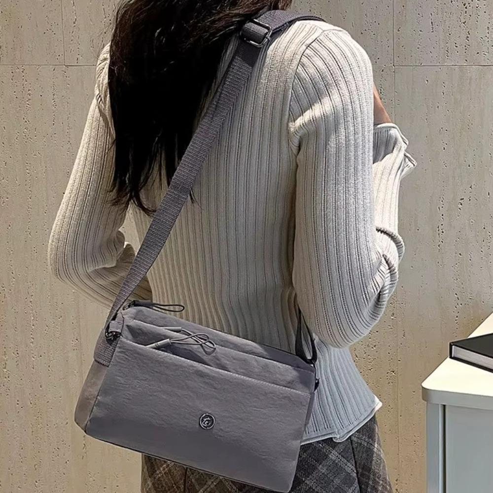 Multi-layer Crossbody Square Bag Large Capacity Single Shoulder Bag Students